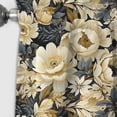 thumbnail image 3 of Designart "White Petal Paradise I" Floral Blackout Curtain Panels, 3 of 4