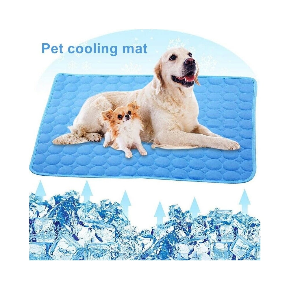 Outdoors or in The Car-Brown-L MICROCOSMOS Pet Chillz Cooling Mat Keep Cool in Summe，Perfect Indoors 