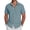 Medium Cyan Blue, variant on RICHCOIN Men's Button Down Shirts Short Sleeve Casual Summer Beach Vacation Wedding Shirt with Pocket