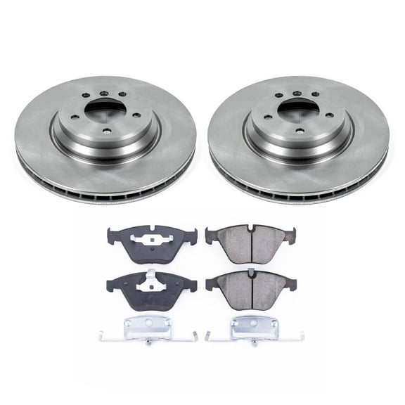 Ultimate Brakes Front Semi-Metallic Brake Pad and Rotor Kit with Hardware WM80879