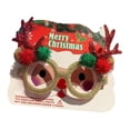 thumbnail image 2 of Gafas navideñas, monturas para gafas navideñas, gafas creativas con disfraces navideños Astas rojas, 2 of 9