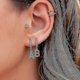 thumbnail image 4 of 2 pares de Pendientes de clip de oreja sin perforación Yashi estilo punk rock 64 mm, 4 of 4