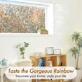 thumbnail image 4 of Pigo Window Privacy Film Rainbow Film Decorative Window Sticker, 3D Static Stained Glass Cling Tint for Home Heat Control Non-Adhesive, 17.5 x 157.4 inches, 4 of 8