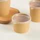 thumbnail image 3 of 100pcs empataron tazas de helado de papel con tapas de 8oz para la sopa de yogur helado de Sundae, 3 of 8