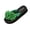 Green, variant on CHUMUD Womens Outdoor Fuzzy Flower Decor Toe Post Platform Flip-Flop Sandals, Casual Open Toe Slip-On Slippers, Lightweight Summer Beach Sandals