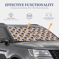 thumbnail image 4 of Windshield Sun Shade, Funny frog hat bow cool Foldable Car Sun Shade Windshield for Front, 2 Pieces, 4 of 7
