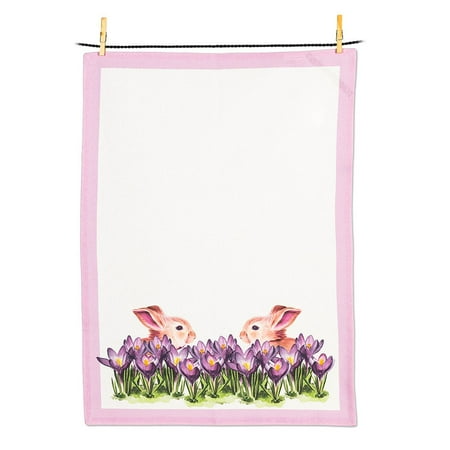 

Set of 1 Bunny & Crocus Tea Towel