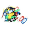 Unique Bargains 50 Pcs Plastic ID Card Keyring Name Tag Badge Clip Holder Office Students Stationery Assorted Color