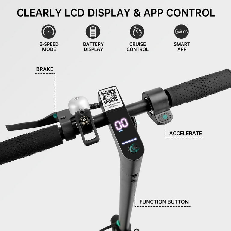 Artudetech Electric Scooter, 350W, 21 MPH, 25 Miles Range Artudetech Electric Scooter, 350W, 21 MPH, 25 Miles Range