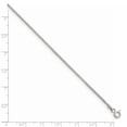 thumbnail image 4 of 925 Sterling Silver 1.25mm Round Spiga Chain; 22 inch; Lobster Clasp; for Adults and Teens; for Women and Men, 4 of 5