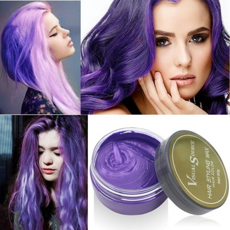 Hair Color Wax, Instant Hair Wax, Temporary Hairstyle Cream, Hair Pomades, Natural Hairstyle Wax for Men and Women