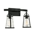thumbnail image 3 of Black Two Light Bath Bar from the Albany Collection, 3 of 5