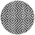 thumbnail image 2 of Addison Rugs Chantille Indoor/Outdoor Transitional Geometric Black Washable Round Rug, 8' x 8', 2 of 6