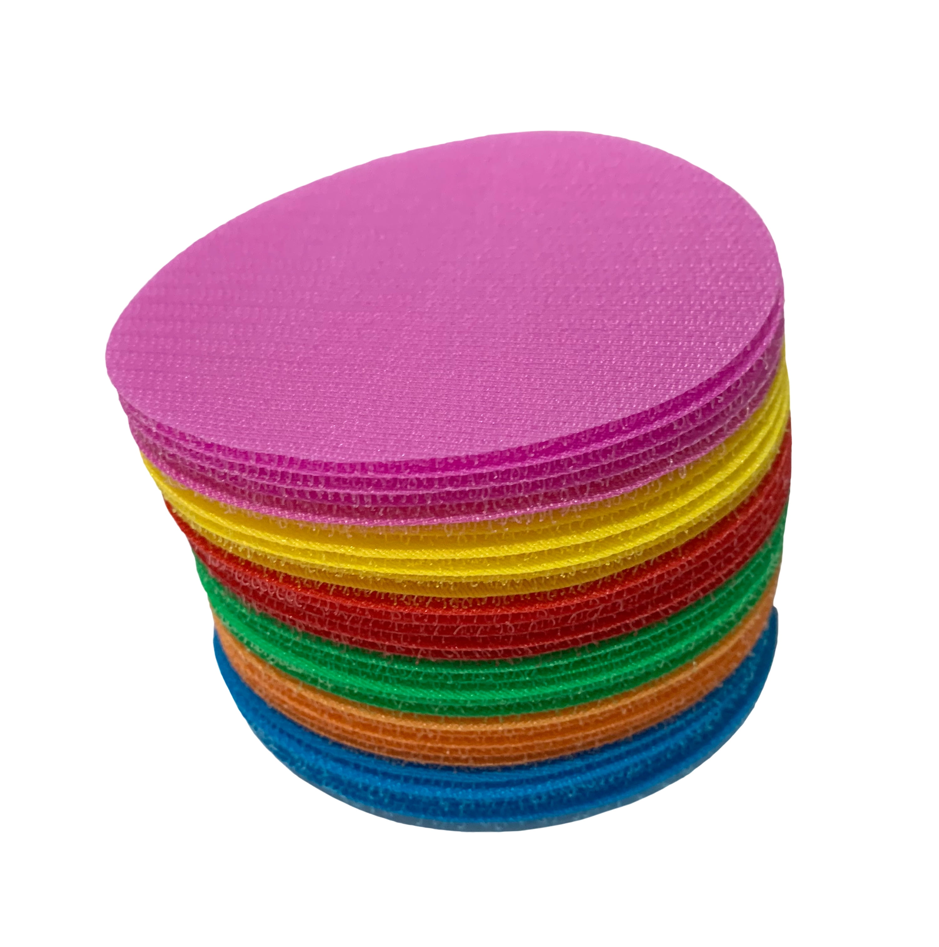 60Pcs Carpet Spots Dot Marker Circle Carpet Spot Markers 4 Inches NonSkid Hook and Loop for