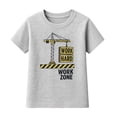 thumbnail image 5 of HILEELANG 2-7T Toddler/Little Boys Yellow/Grey/Navy Construction Trucks 100% Cotton T-Shirt 3-Pack, Size 5T, 5 of 7