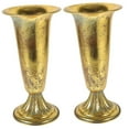 thumbnail image 4 of FUEENIRVA Vintage Iron Urn Vase, Golden Flower Holder for Home and Office Decor 2Pcs, 4 of 8