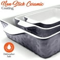 thumbnail image 5 of Nutri Chef 3-Piece Nonstick Ceramic Bakeware PFOA PFOS PTFE Tray Set W/Odor-Free Ceramic, 5 of 8