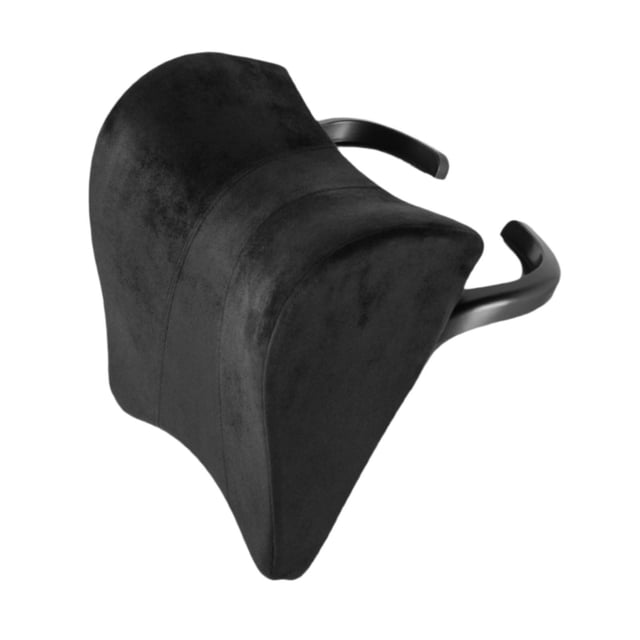 Almohada para el cuello del coche, cojín para el cuello, diseño ergonómico, suavidad, fácil de instalar, accesorios esenciales, cómoda almohada para descansar el cuello Microfibra negra
