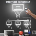 thumbnail image 2 of Basketball Hoop Neon Sign for Wall Decor,Dimmable LED Neon Signs with Ball for Sports Enthusiast,Man Cave,Basketball Theme Room Decor,Powered by AC Adapter (White) C92, 2 of 3