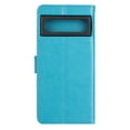 thumbnail image 4 of Designed for Google Pixel 9 / 9 Pro Case, Wrist Strap Flip Kickstand PU Leather Wallet Case Cash Card Slots Holder, Protective Shockproof Pattern Women Cover for Google Pixel 9 / 9 Pro, Blue, 4 of 7