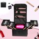 thumbnail image 5 of Neceser multifuncional con múltiples compartimentos para guardar herramientas de maquillaje, 29 x 26 x 21 cm, organizador de gran capacidad JASKFLY, 5 of 9