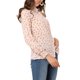 thumbnail image 4 of Camisas de flores de manga larga relajadas para mujer INSPIRE CHIC M Rosa, 4 of 6