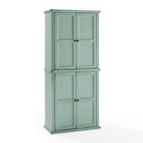 Crosley Furniture Holbrook Kitchen Storage Pantry Cabinet in Seafoam Blue