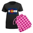 thumbnail image 5 of CafePress - Colorado Flag Women's Dark Pajamas - Women's Short Sleeve Print T-Shirt and Pants Dark Cotton Pajama Set, 5 of 7