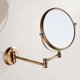 thumbnail image 5 of Antique Brass Wall Mounted Bathroom Mirror 8 Inch Round 3x Magnification 360 Degree Adjustable Makeup Mirror(gold), 5 of 5