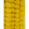 thumbnail image 2 of Artificial Marigold Fluffy Flowers Garlands for Decoration Pooja, Wedding,Pary, Festivals Diwali pongal Decoration 4.7 Feet Long Garlands, 2 of 4