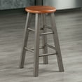 thumbnail image 5 of Winsome Ivy 24" Counter Stool, Rustic Gray & Teak Finish, 5 of 6