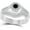 White, variant on 14K Black Gold-Plated Halo Style Bridal Set 1 CT Round Cut Black & White Engagement Ring with Wedding Band 925 Sterling Silver Anniversary Gift For Women