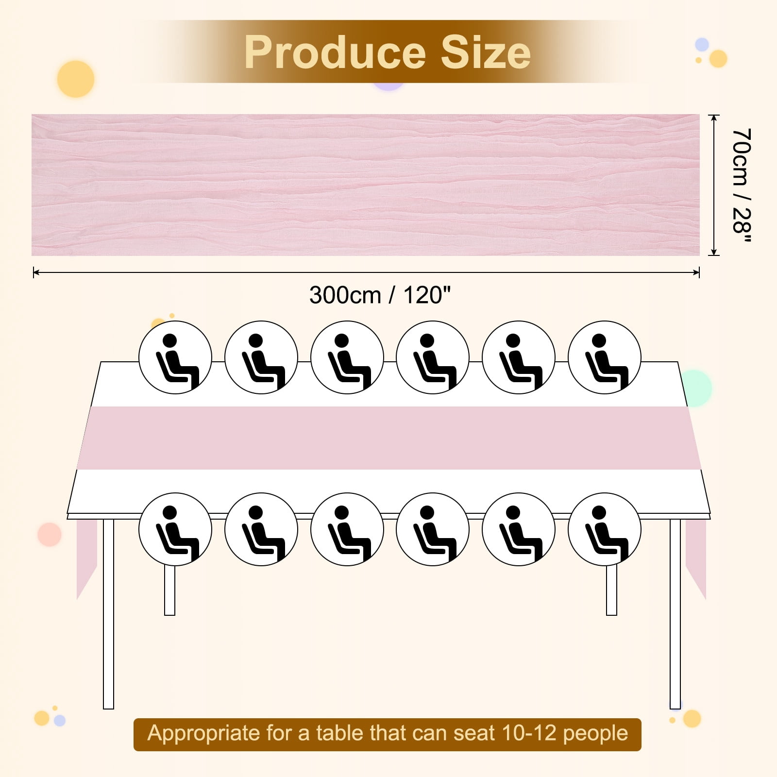 2 Packs Pink Cheesecloth Table Runner 35.4" x 118" Rustic Gauze Table Runner for Wedding Party, (10Ft)