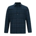 thumbnail image 2 of DDAPJ pyju Big and Tall Button Down Shirts for Men Flannel Plaid Shirt Regular Fit Business Casual Shirts Lightweight Gingham Shirts with Chest Pocket Prime Sales Today Navy XXL, 2 of 7
