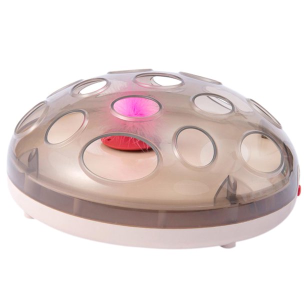 Juguete electrónico interactivo teaser de persecución automático de plumas magnéticas rosado Salvador Juguete electrónico interactivo para gatos