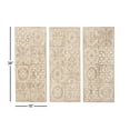 thumbnail image 3 of DecMode Set of 3 Rustic Fir Wood Wall Plaques, Brown, 3 of 5