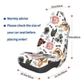 thumbnail image 3 of Wukai Hip Hop Dog Full Set Car Seat Covers with Soft Padding Universal Auto Front Seats Protector and Cushion Mat, 3 of 5