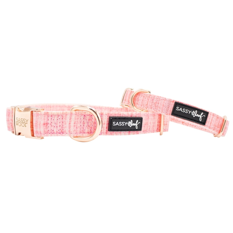 Sassy Woof Dolce Rose Adjustable Dog Collar, Large photo 1