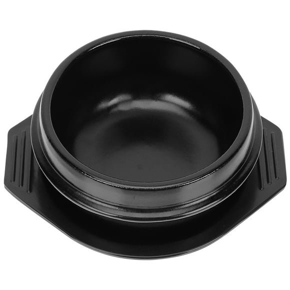 1 Set of Korean Ceramic Bowl Ceramic Casserole Food Bowl Stew Pot Kitchen Cooking Pot with Tray