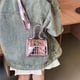 thumbnail image 5 of Bolso de moda con estampado de lichi, pequeño bolso cuadrado, sencillo, de color liso, bolso de mano para padres e hijos, bolso de mujer brillante, 5 of 6