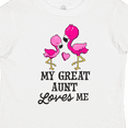 thumbnail image 4 of Inktastic My Great Aunt Loves Me with Two Flamingos Boys or Girls Toddler T-Shirt, 4 of 5