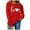 Red, variant on VgaVtl Womens Sweatshirts Oversized Valentines Long Sleeve Womans Tops for Girlfriend Red Vacation Pullover Love Print Tops