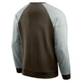 thumbnail image 3 of Men's Darius Rucker Collection by Fanatics Brown/Heather Gray Cleveland Browns Colorblock Pullover Sweatshirt, 3 of 4