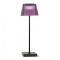 thumbnail image 1 of Purple Fluted Shade With Black Base Led Outdoor Table Lamp, 1 of 2