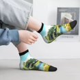 thumbnail image 2 of Pofeuu Cartoon Mushroom House Print 30cm Socks, Adult Running Hiking Socks for Youth and Adult, 2 of 7