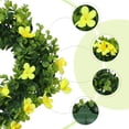 thumbnail image 2 of Unique Bargains Flower Artificial Wreath Front Door Decorations Eucalyptus Wreaths Yellow, 2 of 7