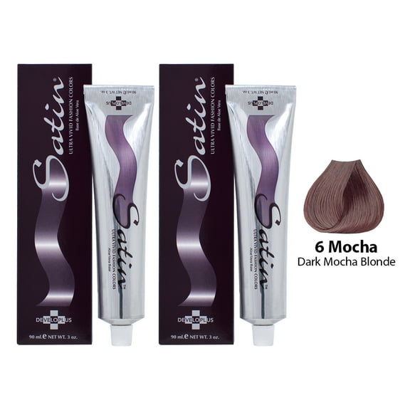 Satin Haircolor 6 Dark Mocha Blonde (Pack of 2)