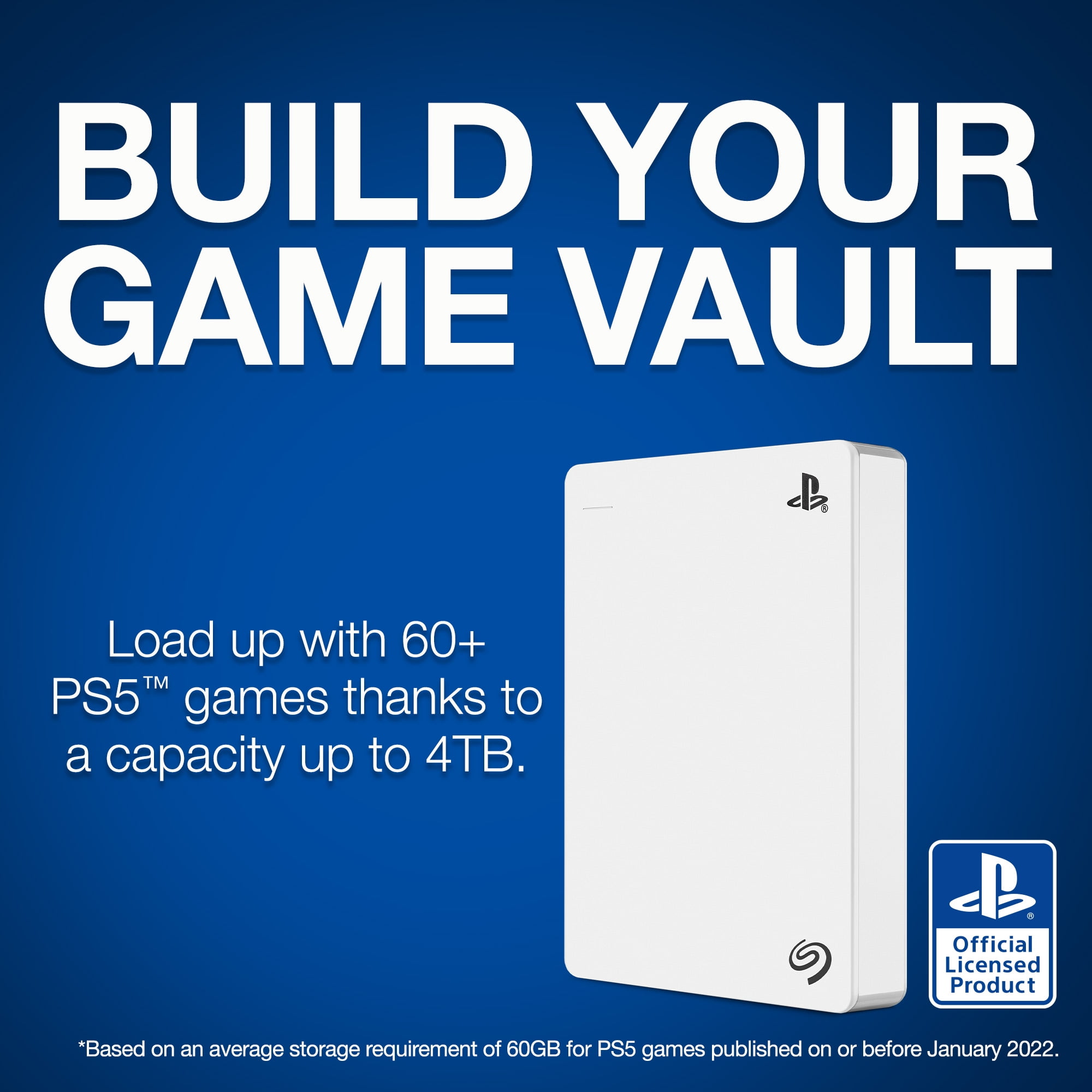 Seagate Game Drive pour PS5, 4 To, Disque Dur Externe Portable