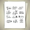 Easter Letter Silicone Clear Stamps for Card Making Scrapbooking