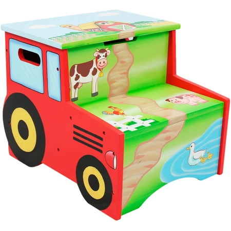 Wooden Step Stool - Fantasy Fields - Happy Farm Step Stool